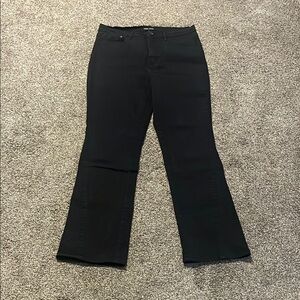 Tribal Jeans Black Flare Wide Leg Jeans